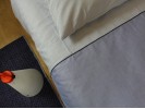 SINGLE DUVET COVER BLUE OXFORD