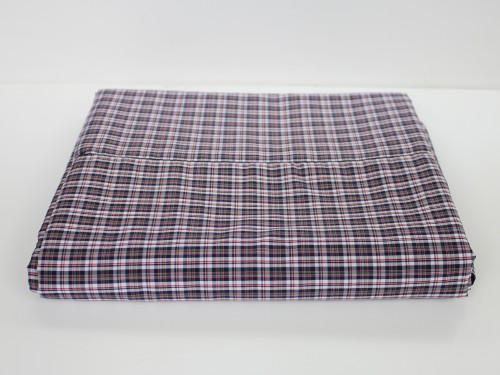 RED CHECK SINGLE DUVET COVER