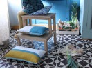 COUSSIN MOITIE BLEUE