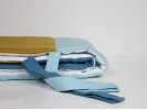BLUE GRAPHIC COT BUMPER