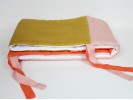 PINK GRAPHIC COT BUMPER