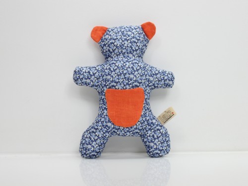 MINI ANIMAL CUSHION LIBERTY PEPPER BLUE