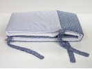 LIBERTY BLUE PEPPER COT BUMPER