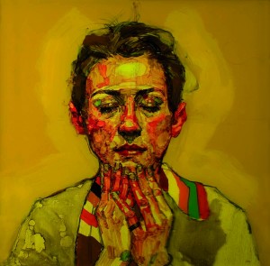 gisele in yellow encre et acrylique sur perpex Copie2 300x295 H. Craig Hanna